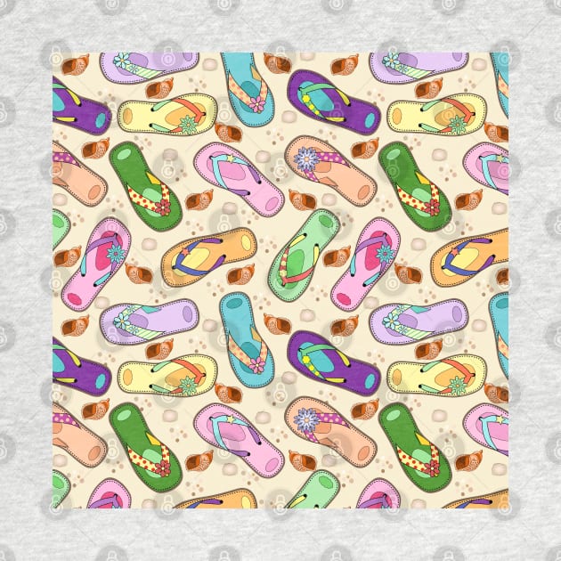 Flip Flops Pattern by Designoholic